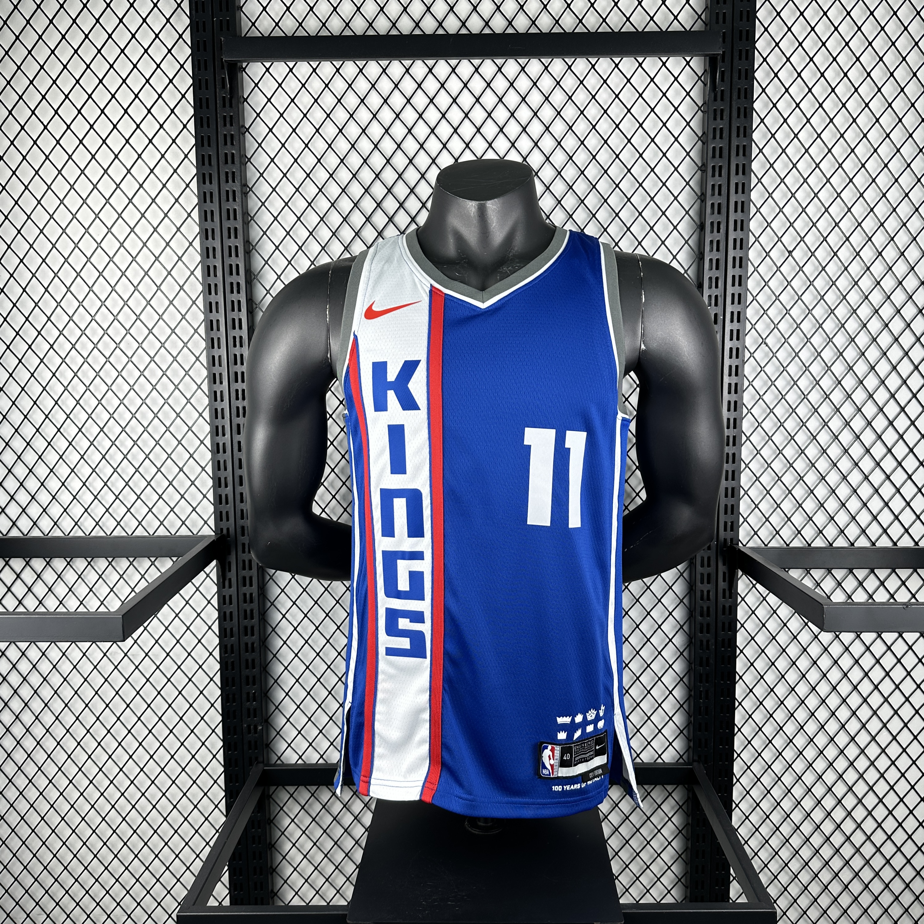 Men Sacramento Kings #11 Sabonis blue NBA 2023 24 Season Jerseys->sacramento kings->NBA Jersey